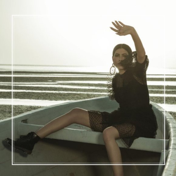 NWT Sandra Mansour x H&M Tulle Lace Black Dress sz S - Picture 5 of 11